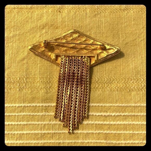 Vintage Gold Diamond Pin  - Picture 2 of 4